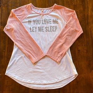 Women’s jersey pajama top xl